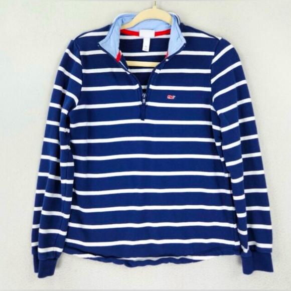 Vineyard Vines Sweaters - Vineyard Vines Target Collab Blue Stripe Nautical Pullover Sweater Coastal Sz XS